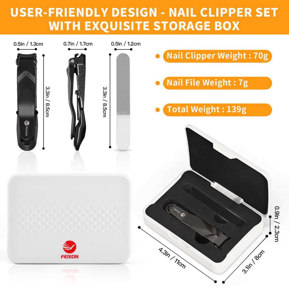 FEIXON storage case and nano file kit for on-the-go grooming.