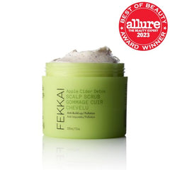 Fekkai Apple Cider Detox Scrub cream-like texture for creamy exfoliation.