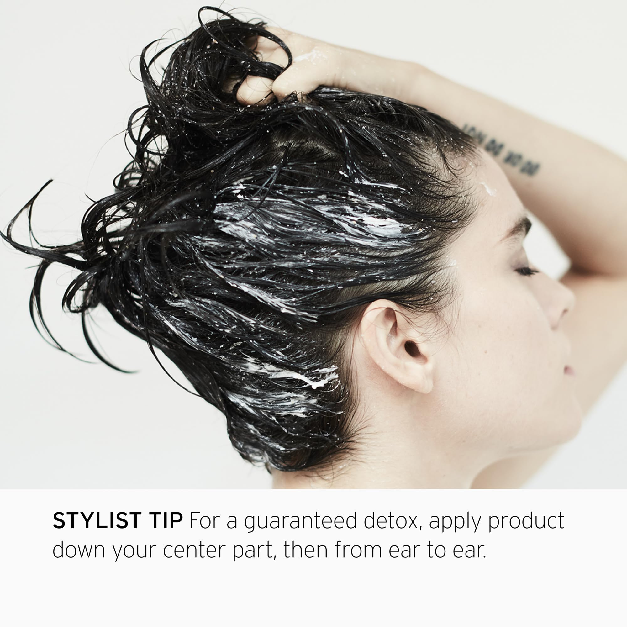 Fekkai Apple Cider Detox Scrub purifying action suggests balanced scalp care.