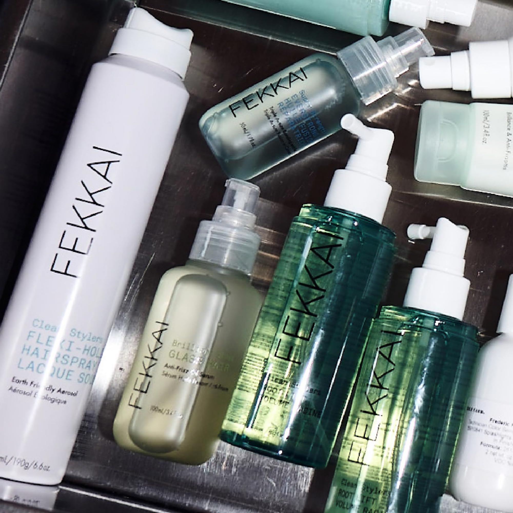 Fekkai Brilliant Gloss Glass Hair Smooth Ends highlighting hydrated ends