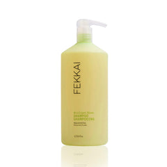Fekkai Brilliant Gloss Shampoo bottle front emphasizes 1L size and premium design for shine.
