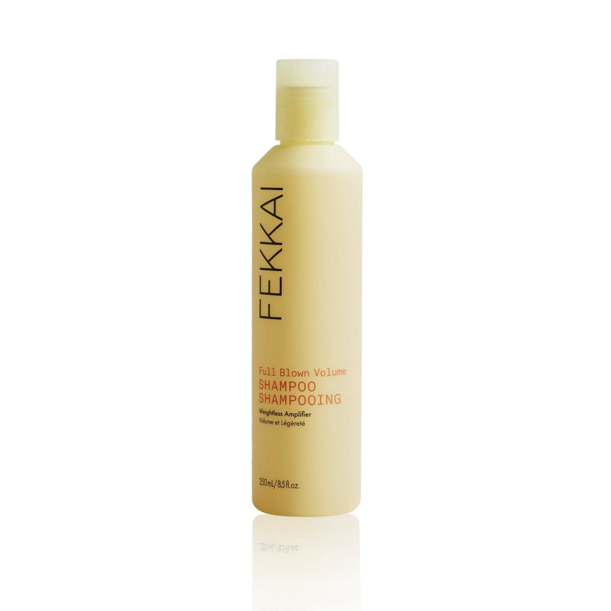 Fekkai Full Blown Volume Shampoo bottle boosts lift for fine hair.