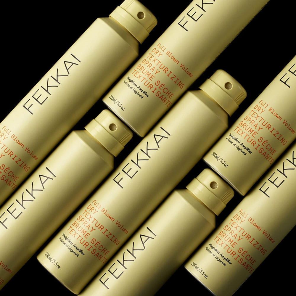 Fekkai Full Blown Volume Texturizer hair texture close-up with plumped strands