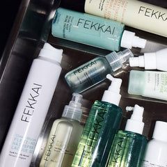 Fekkai Root Lift Volume Spray application on model hair shows instant lift.