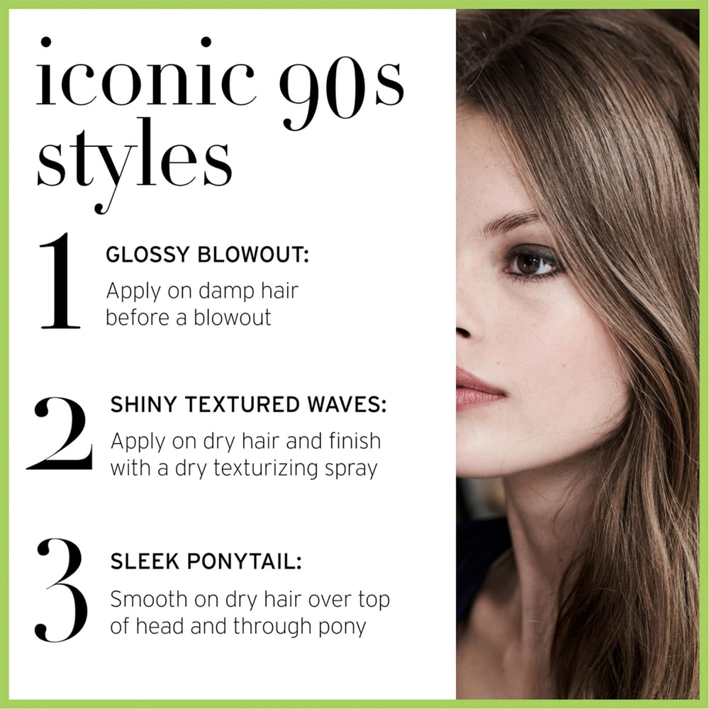 Towel-dried hair ready for styling with light, flexible hold.