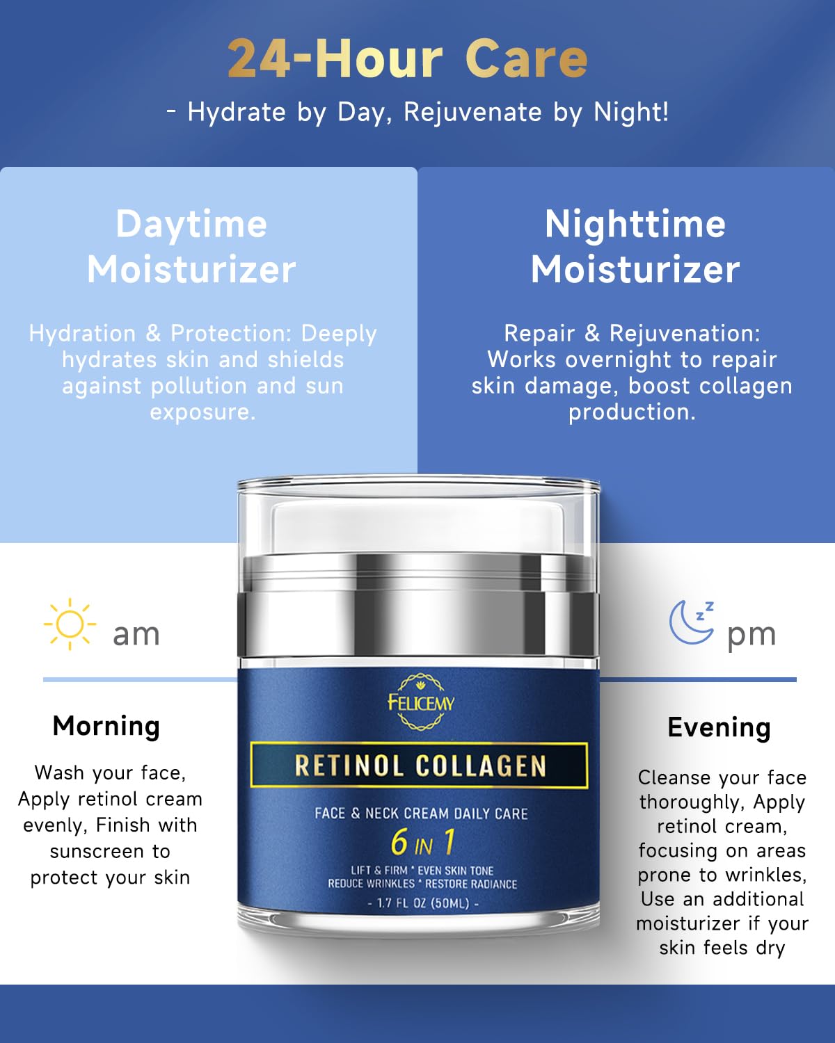 Felicemy 6-in-1 image targets dark spots and even skin tone.