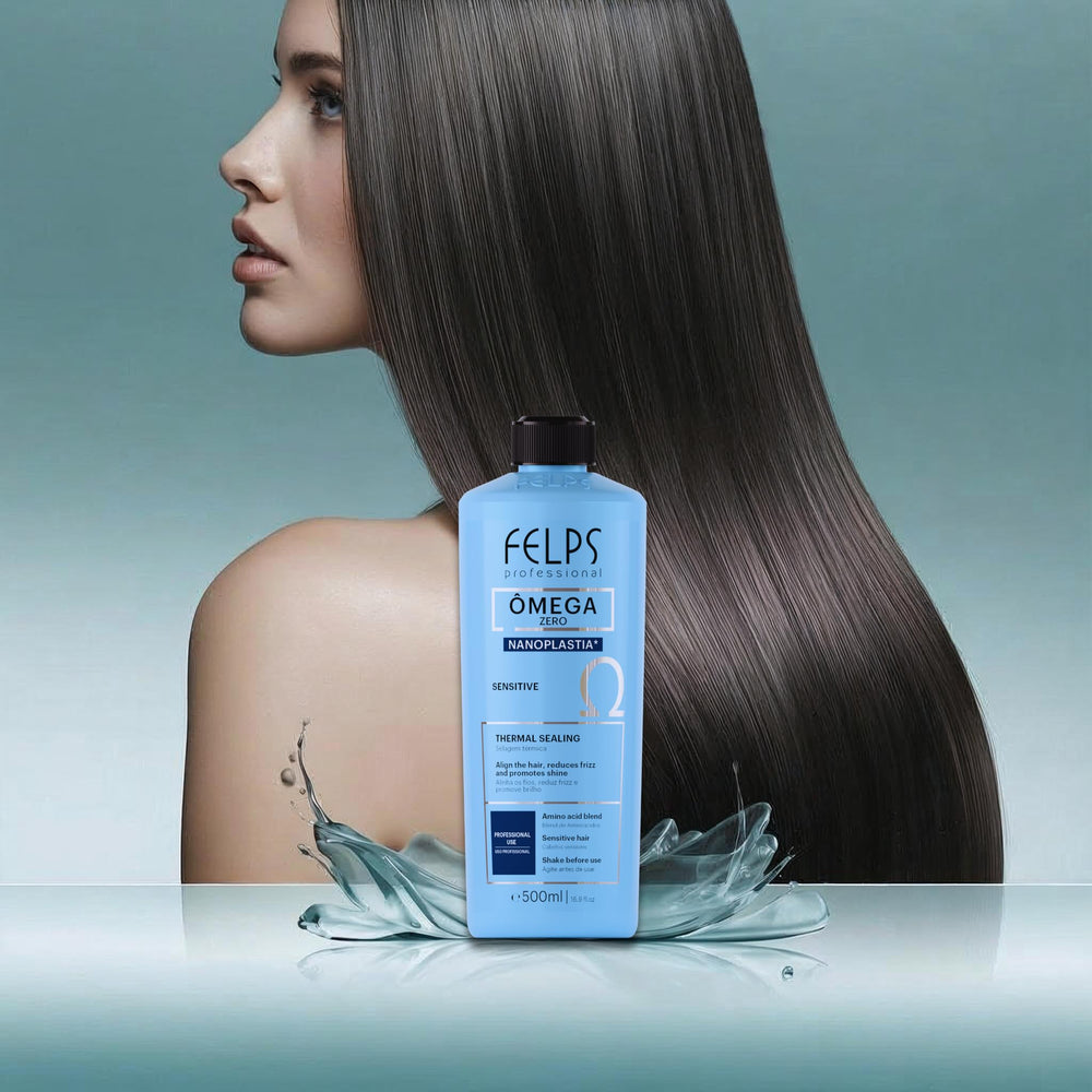 Felps Omega Sensitive product pack highlights 0% formaldehyde formula