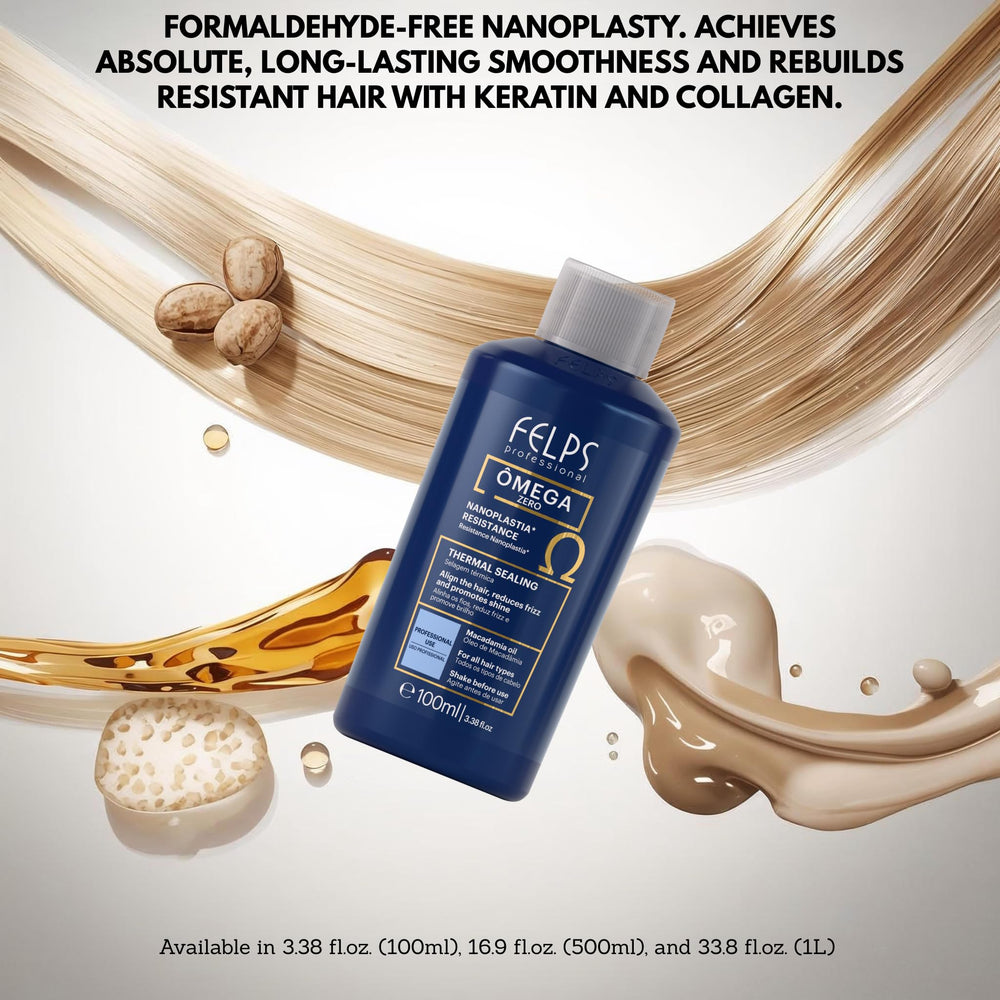 Felps Professional Omega Zero Resistance final results with smooth straight hair and movement.