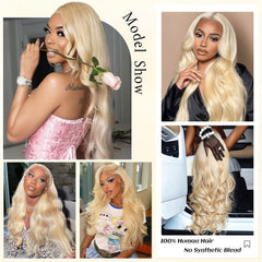 Femca 613 13x6 lace front wig bleached blonde tone for bold looks