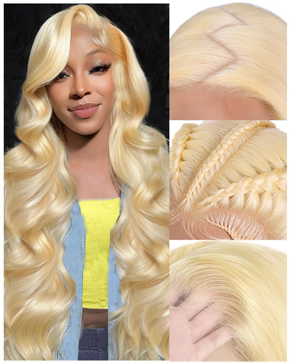 Femca 613 13x6 lace front wig natural hairline for everyday wear
