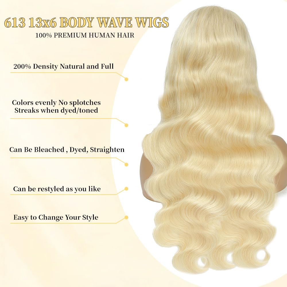 Femca 613 13x6 lace front wig transparent lace blends seamlessly