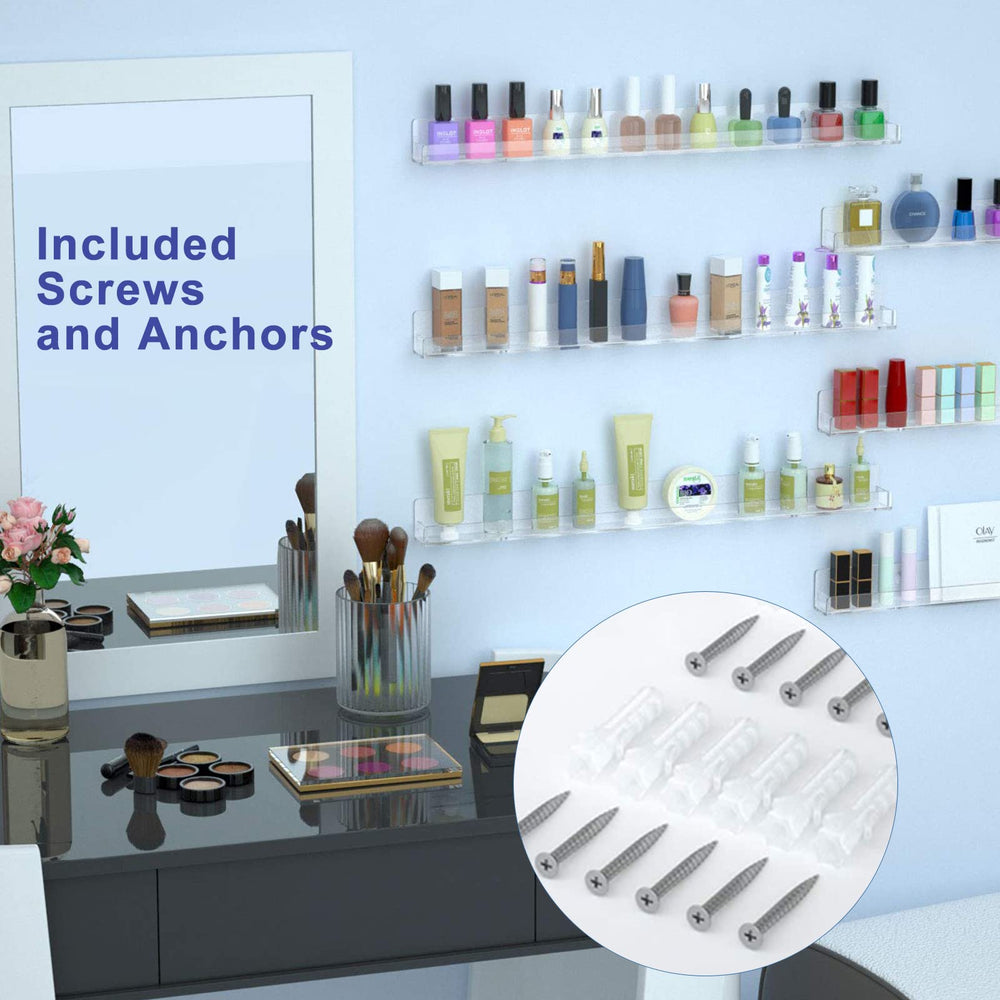 FEMELI wall-mounted rack shown in a compact space-saving display.