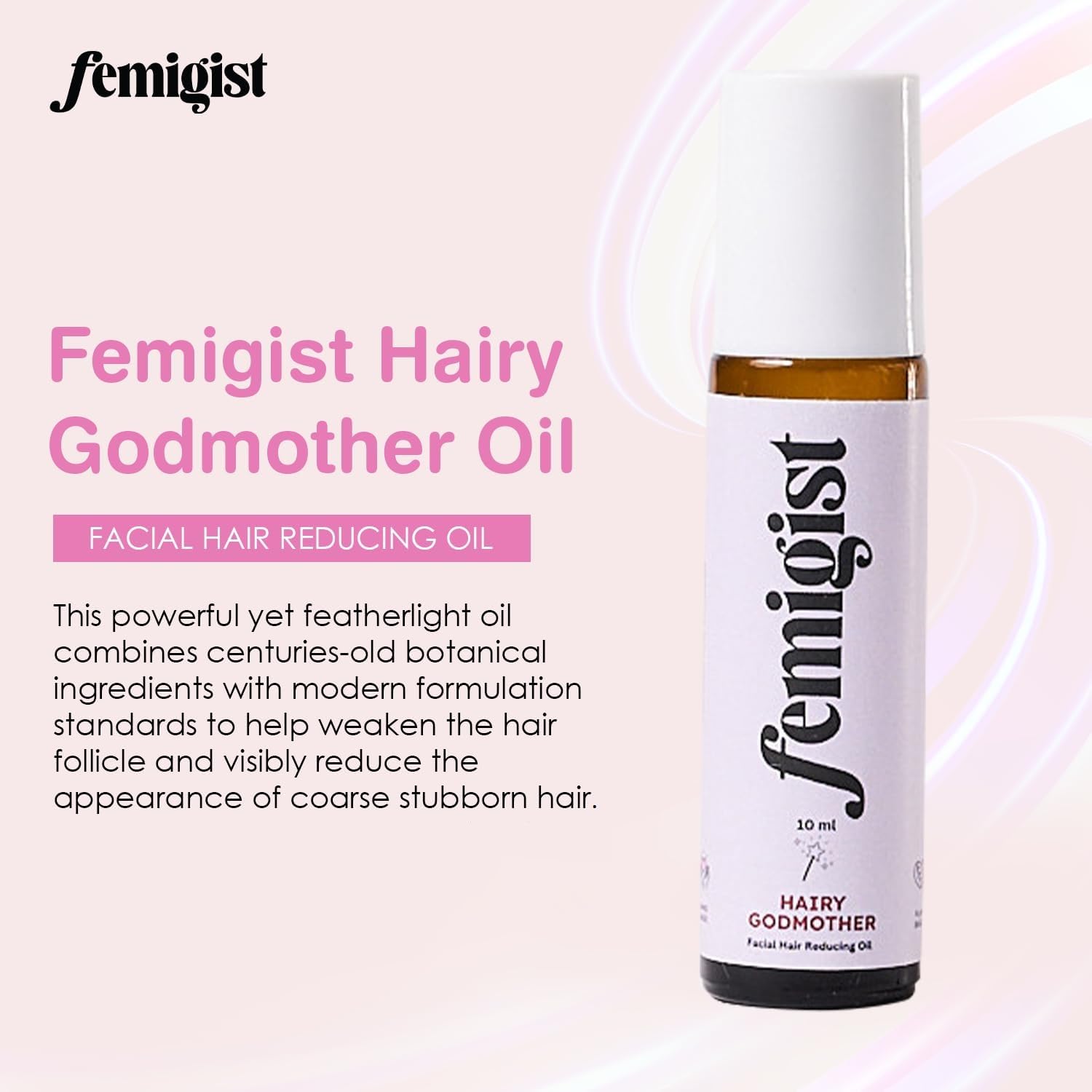 Daily application routine with Femigist oil for regrowth management.