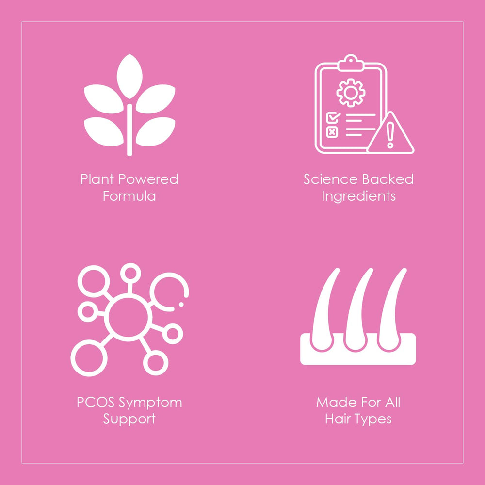 Face care setup suggesting a PCOS support routine.