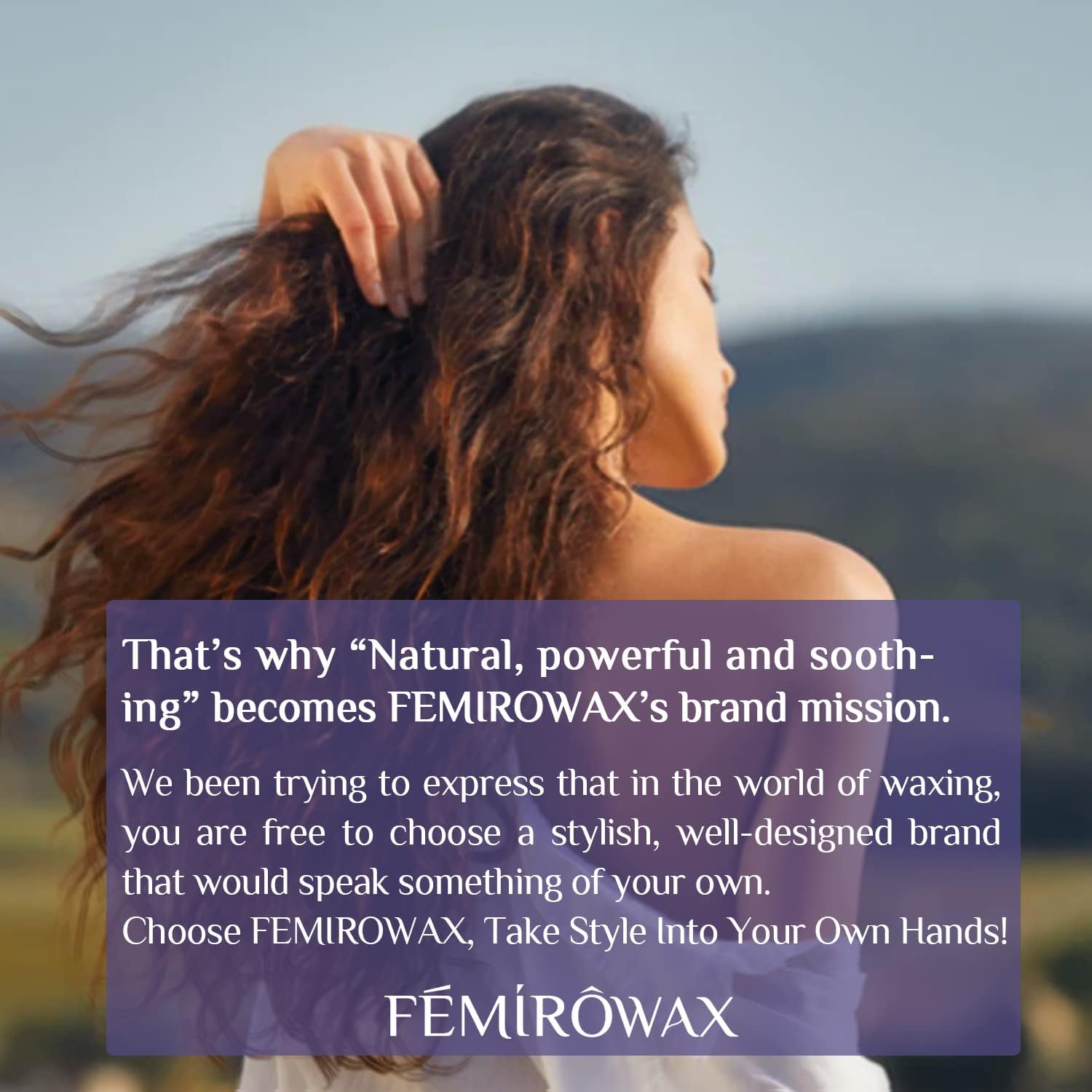FEMIROWAX lavender-aroma-relaxation evokes soothing home spa moment
