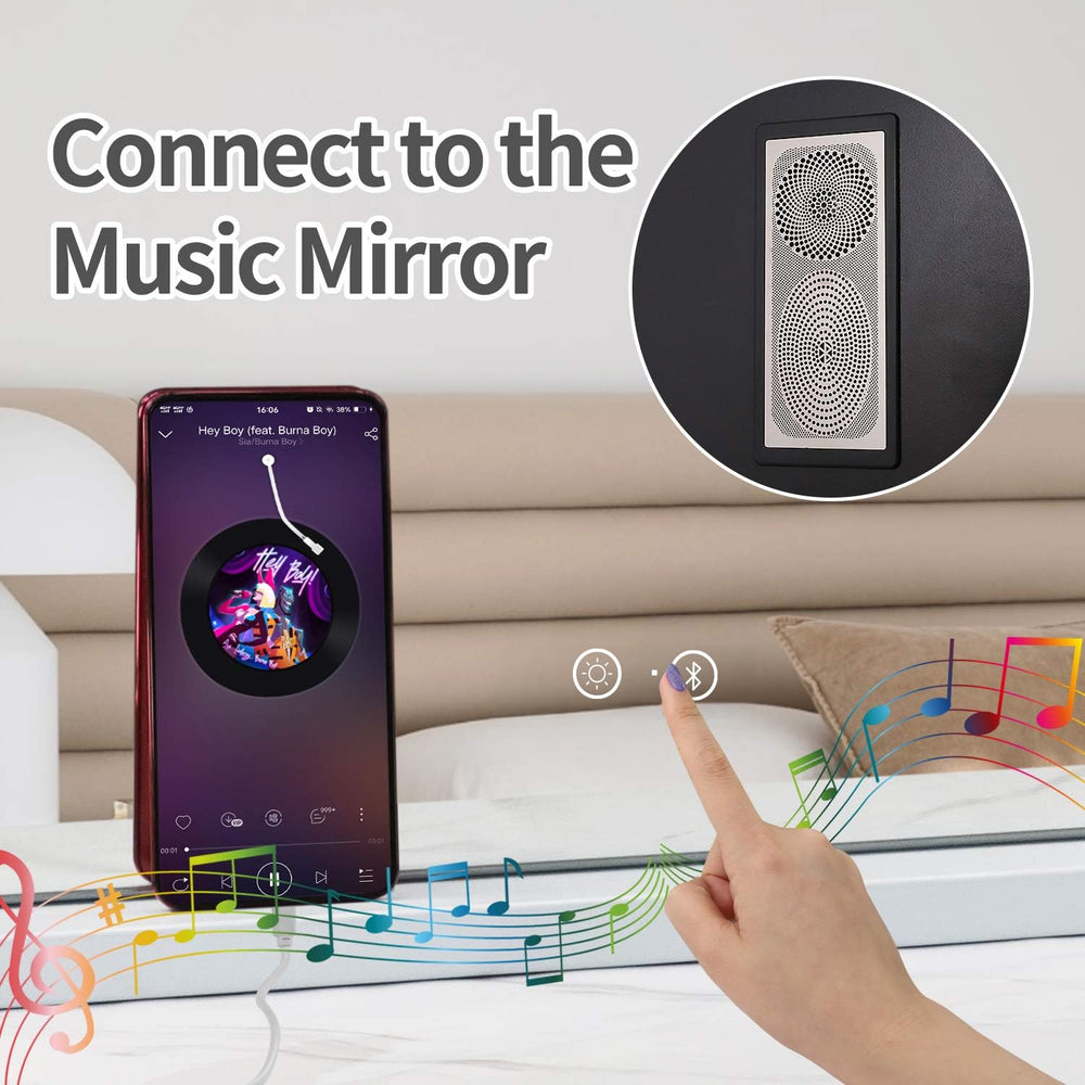 Fenair vanity mirror USB port keeps your phone charged during beauty routines.
