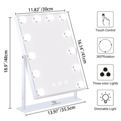 FENCHILIN makeup mirror LED bulbs close-up highlighting long-lasting performance