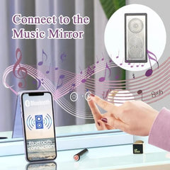 Fenchilin vanity mirror USB charging port for easy device power.