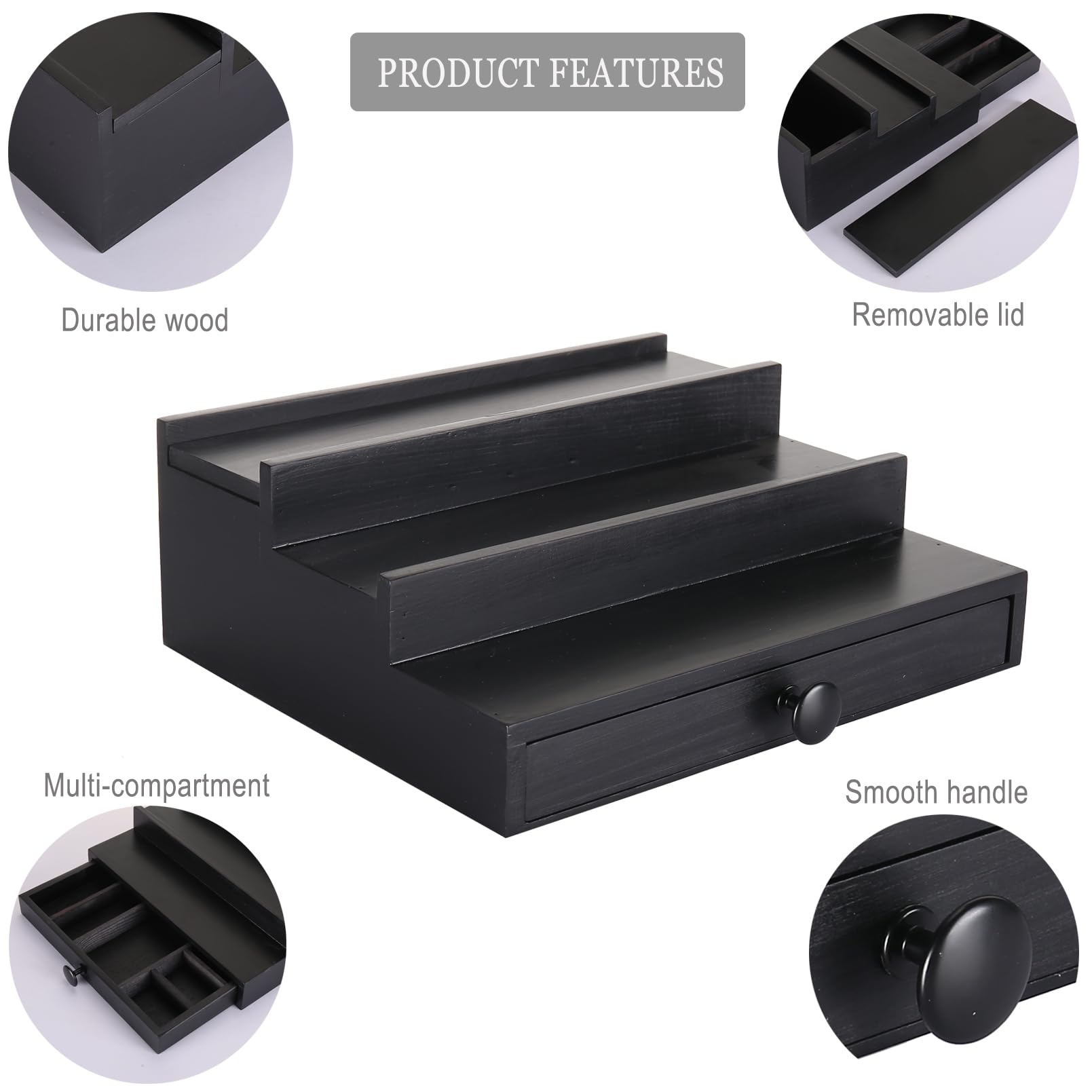 Fengligoo dresser organizer blends with any decor while keeping items tidy.