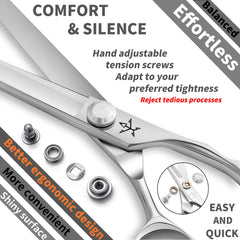 Fengliren high-end scissors 6-inch profile ideal for versatile salon and home trimming.
