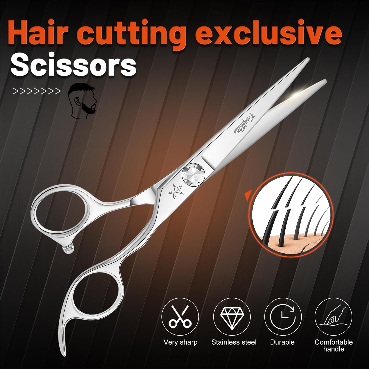 Fengliren high-end scissors precision assembly and weight distribution for smooth operation.
