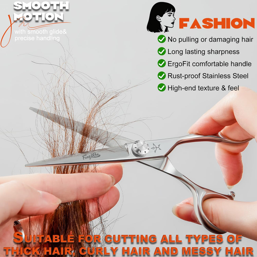 Fengliren high-end scissors suitable for salon professionals and family use.