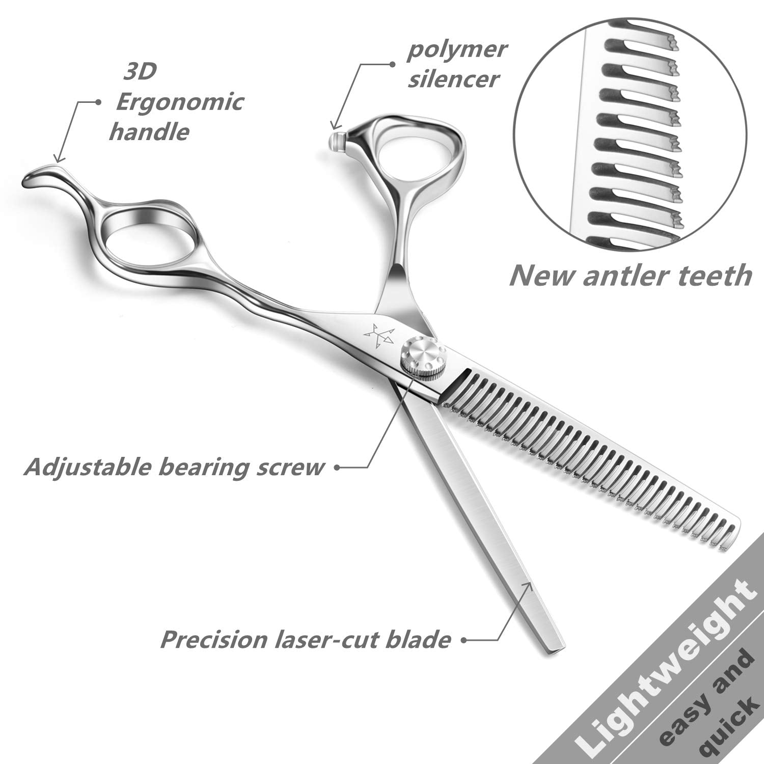 Fengliren thinning scissors adjustable screw demonstrates customizable tension for precise control.