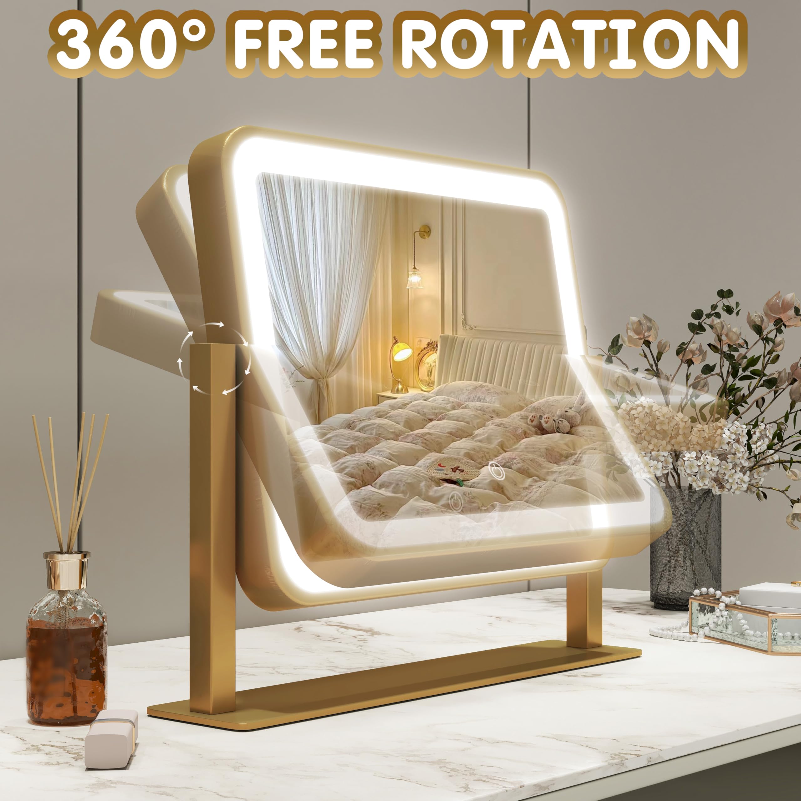 FENNIO giftable vanity mirror with lights, a stylish practical present
