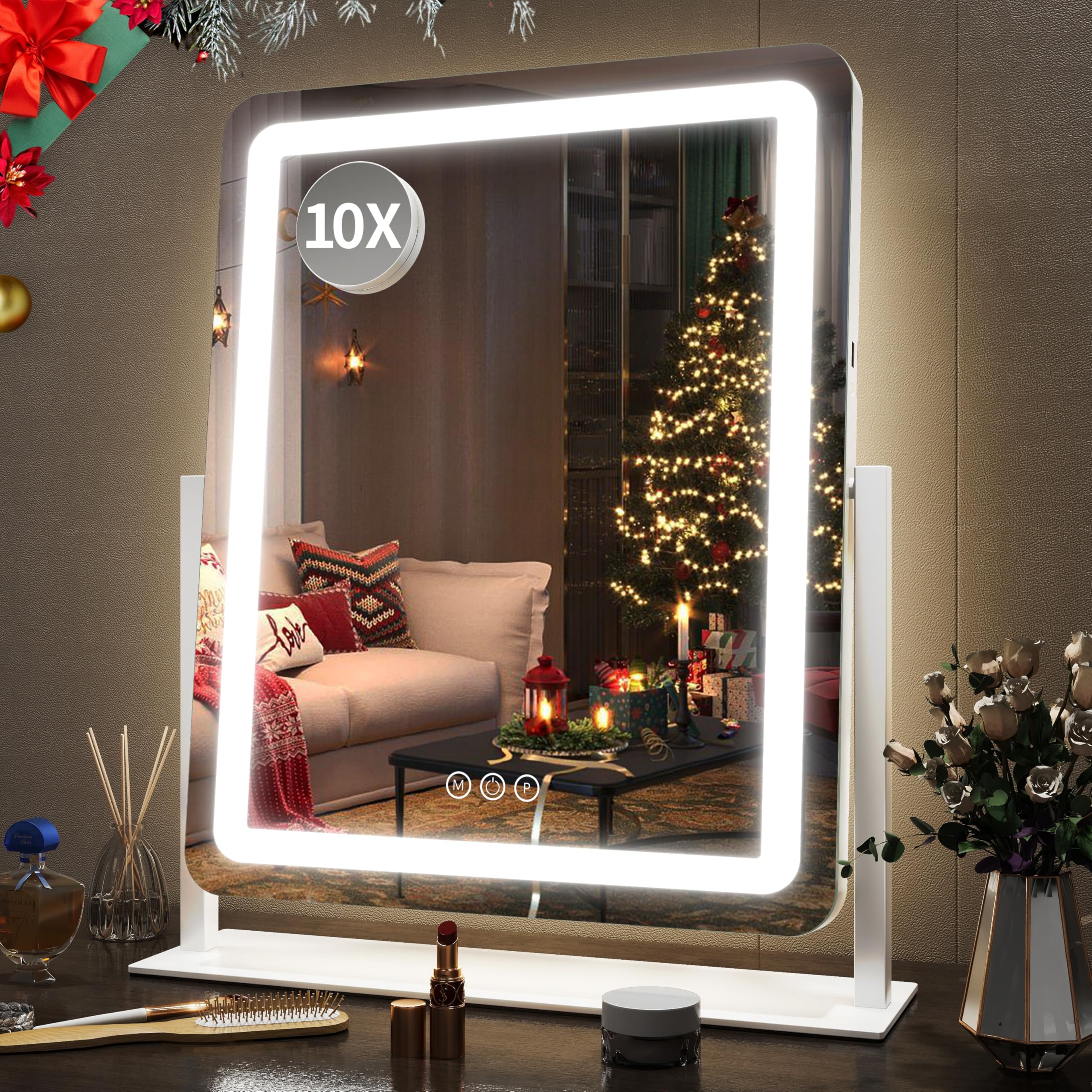 FENNIO vanity mirror 22-inch lights offers even illumination for precise makeup application