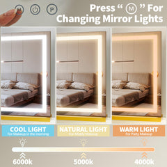 FENNIO vanity mirror adjustable brightness lets you fine-tune intensity for details