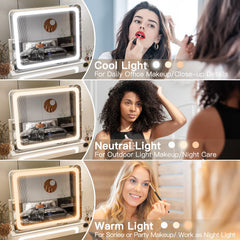 FENNIO vanity mirror brightness adjustment offers customizable illumination for any step