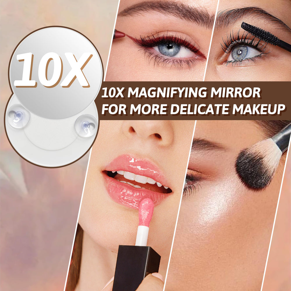 FENNIO vanity mirror lights 10x magnification for detailed work