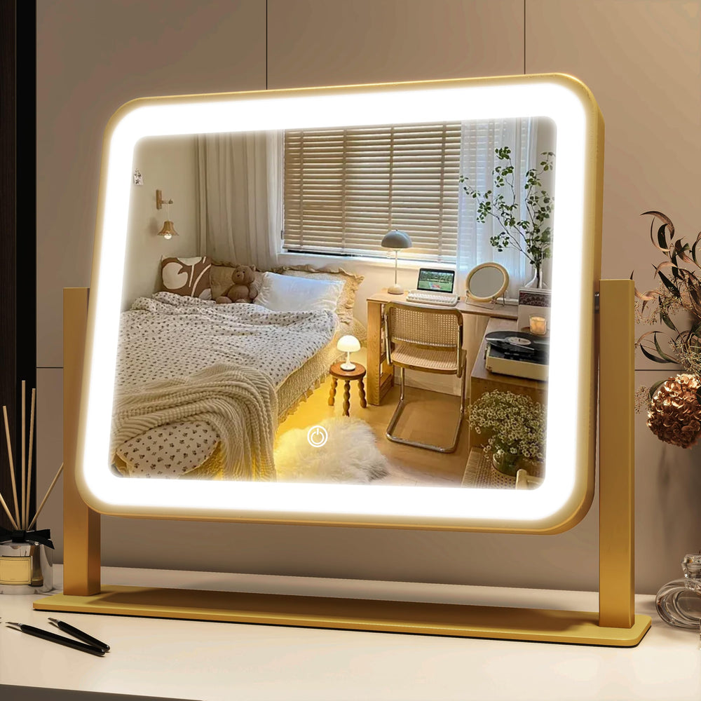 FENNIO vanity mirror lights 14x12 angle-view for precise makeup prep