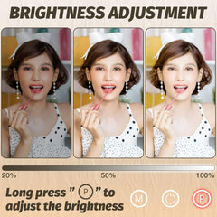 FENNIO vanity mirror lights 3-color-modes highlights cold/daylight/warm settings for accuracy.