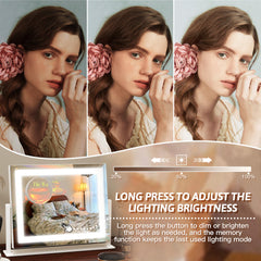 FENNIO vanity mirror lights brightness control adapts to makeup routines