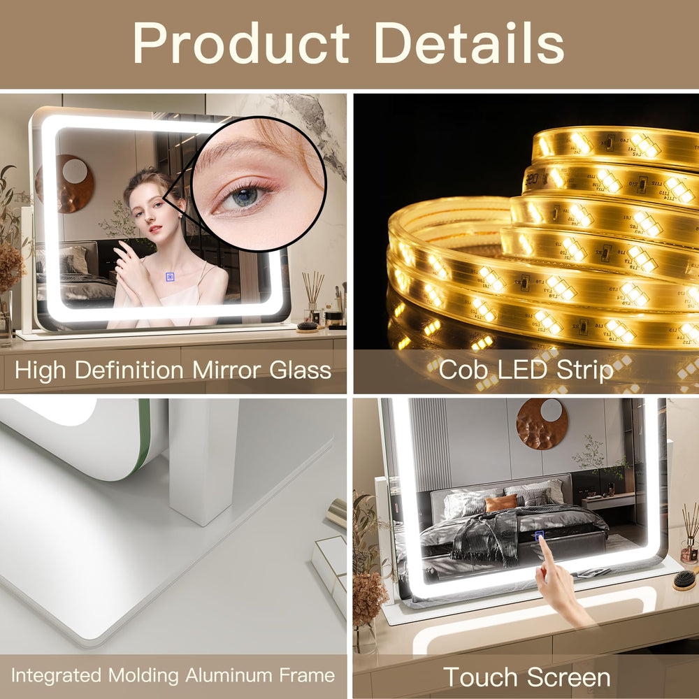FENNIO vanity mirror shatter-proof membrane protects glass during daily use