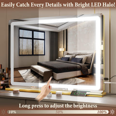 FENNIO vanity mirror touch sensor enabling quick power and color changes