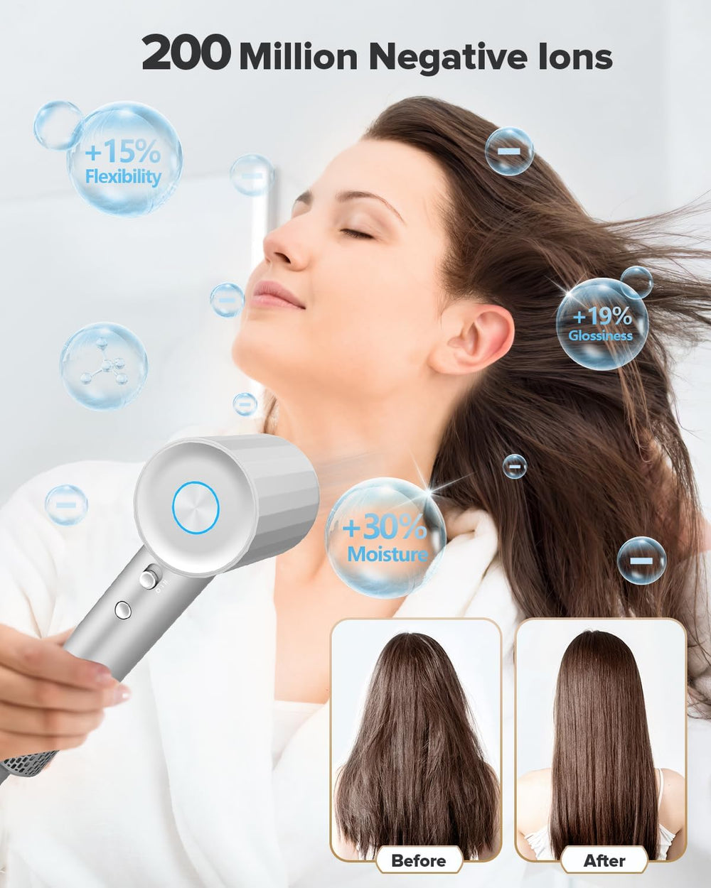 Fentgo hair dryer magnetic attachments for quick styling swaps
