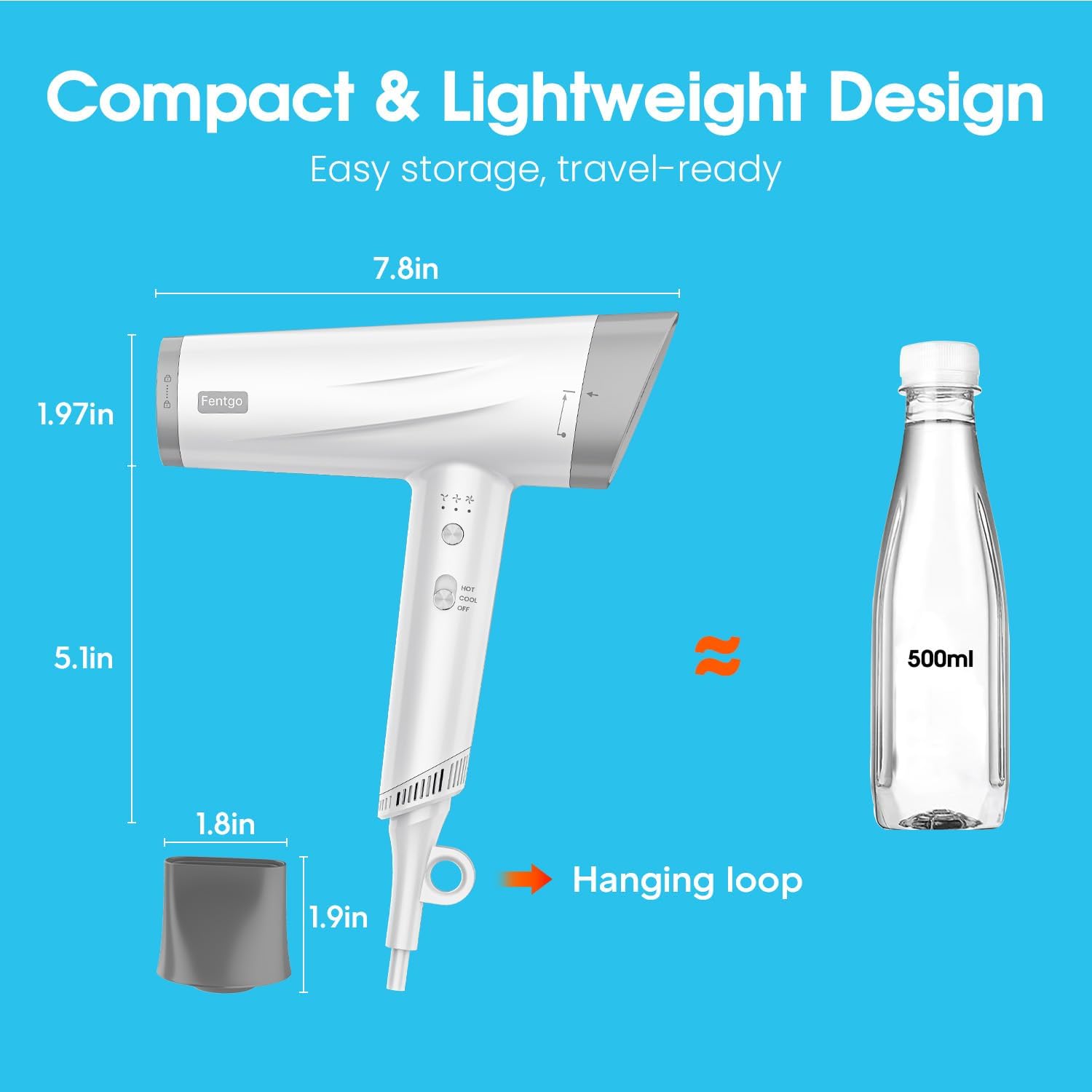 Fentgo travel-ready design suited for home and travel use.