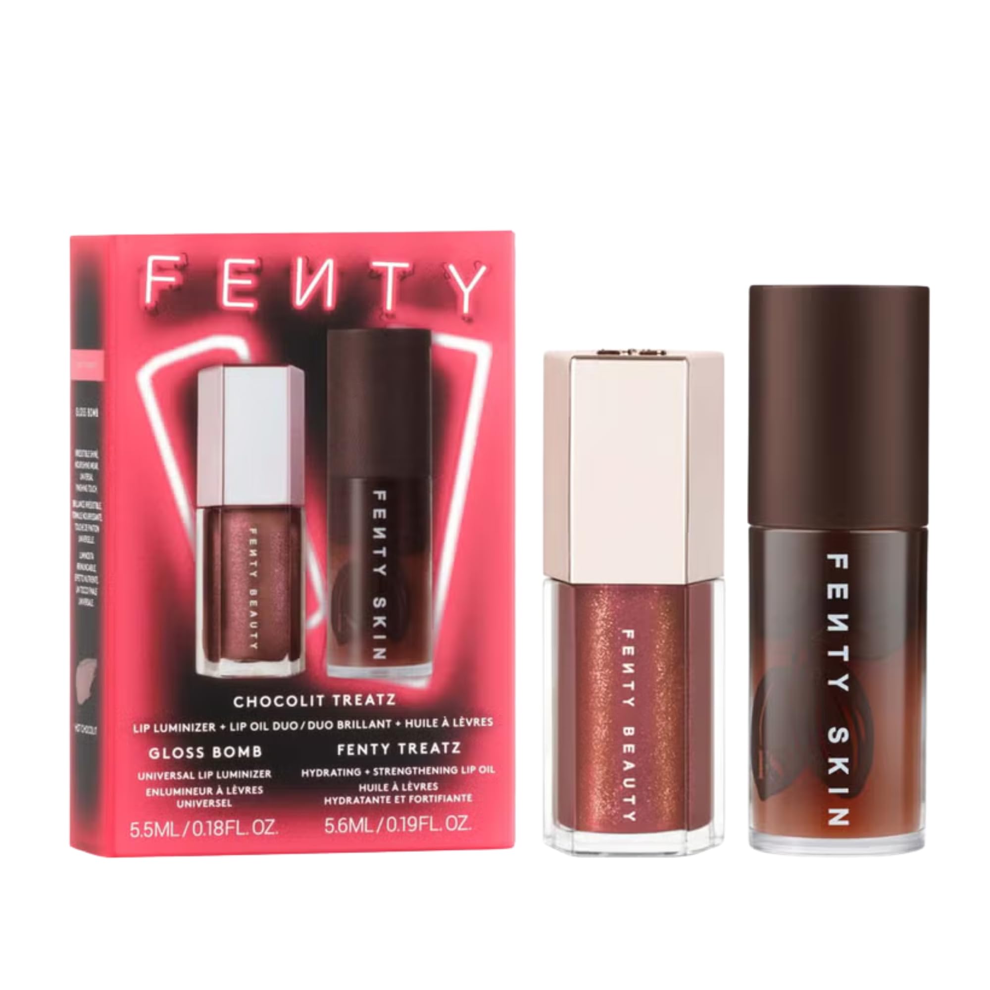 Fenty Beauty Chocolit Treatz Lip Luminizer Hot Chocolit swatch for daily color
