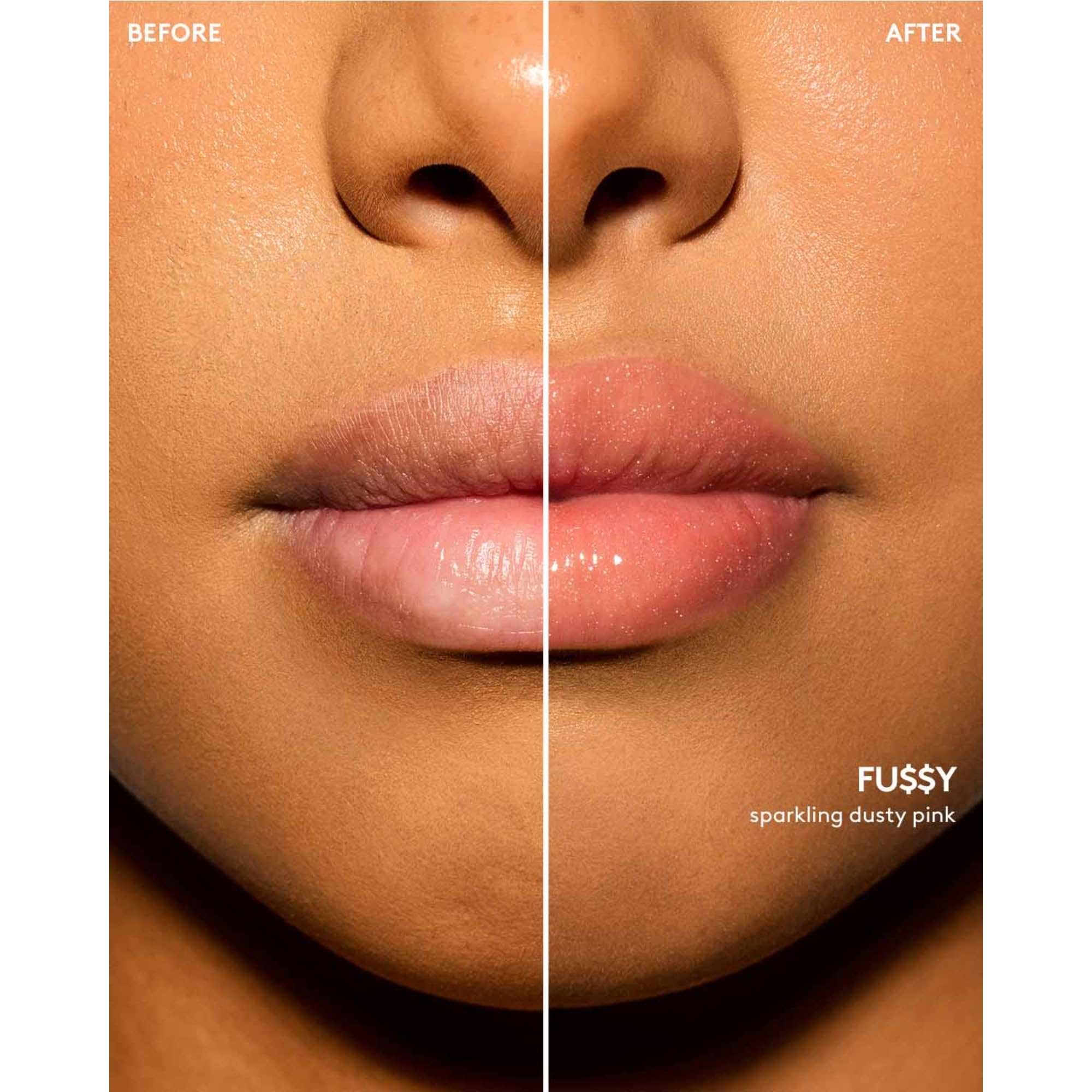 Fenty Beauty Gloss Bomb Lip Oil packaging highlights portable 0.3 oz tube.