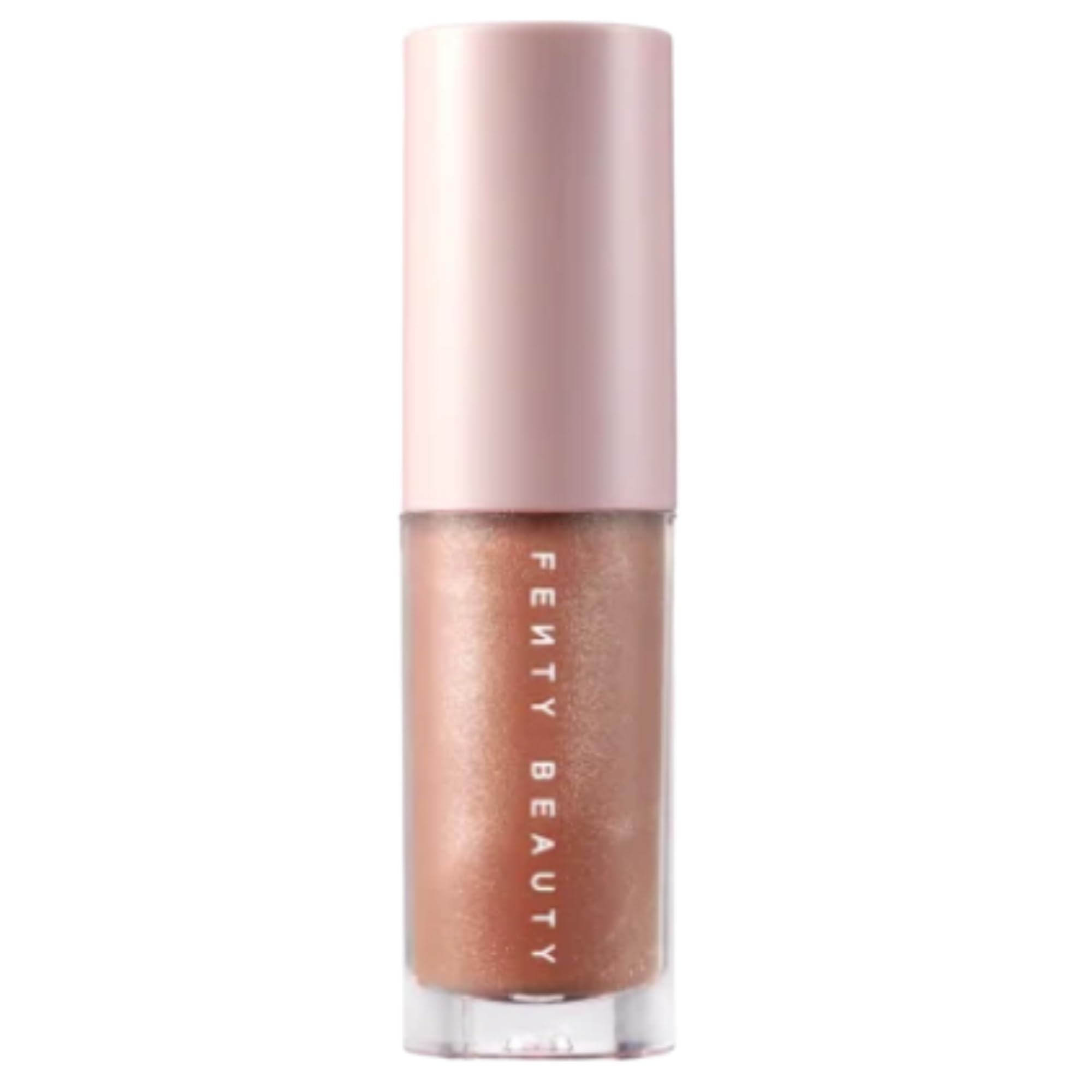 FENTY BEAUTY Gloss Bomb 01 pout close-up shows universal shade with high-shine finish