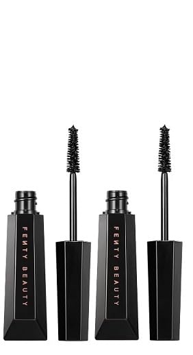 Fenty Beauty Hella Thicc Duo on lashes—rich pigment for standout evening expression.