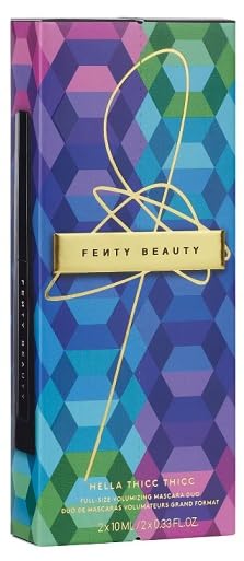 Fenty Beauty Hella Thicc Duo wand close-up—intense lift and length for bold lashes.