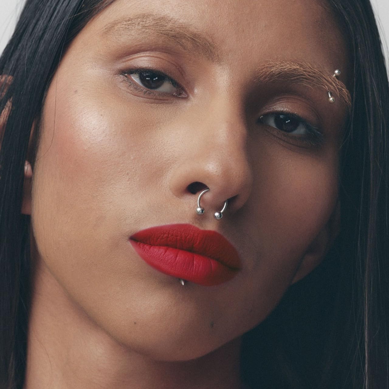 Fenty Beauty Icon Velvet Liquid Lipstick close-up reveals velvety matte finish.