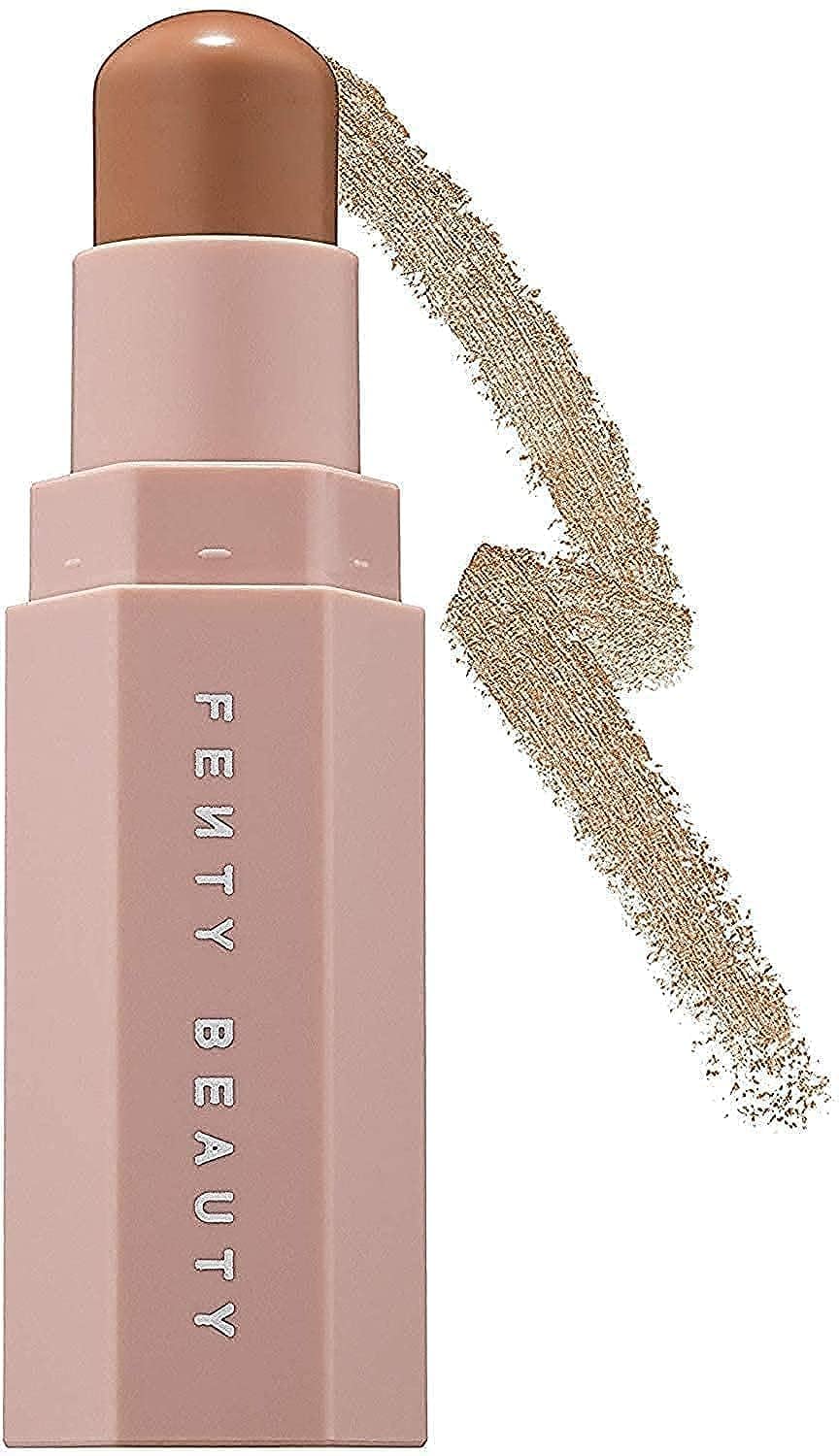 FENTY BEAUTY Match Stix Matte Skinstick Mocha swatch shows soft contour shading for natural definition.