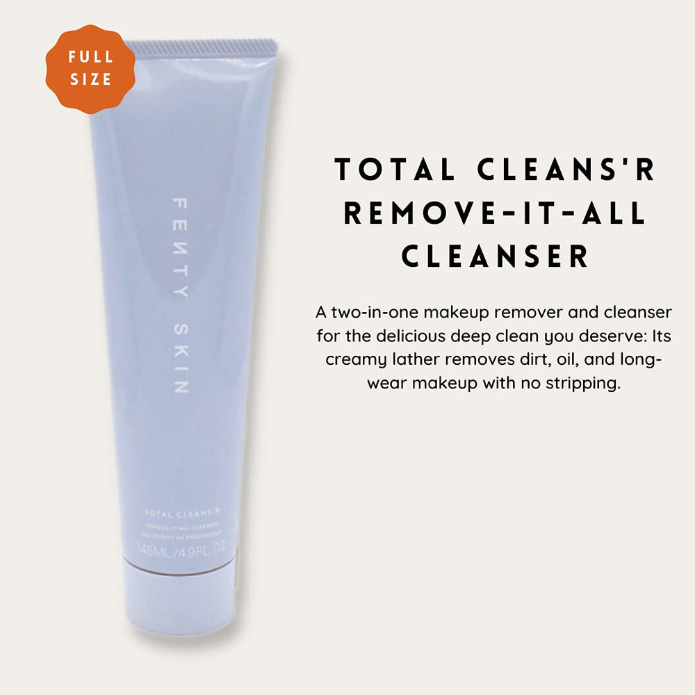 Fenty Skin Total Clean'r creamy foam lather ready to lift dirt and oil without stripping