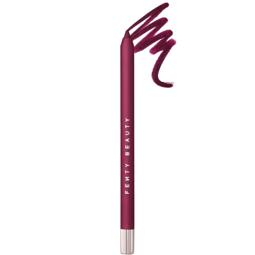 FENTY BEAUTY Trace'd Out lip liner They So Vine swatch for berry lip definition and long wear