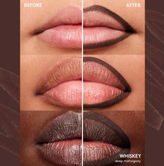 FENTY BEAUTY Trace'd Out lip liner velvet-matte finish closeup for smooth, transfer-resistant color