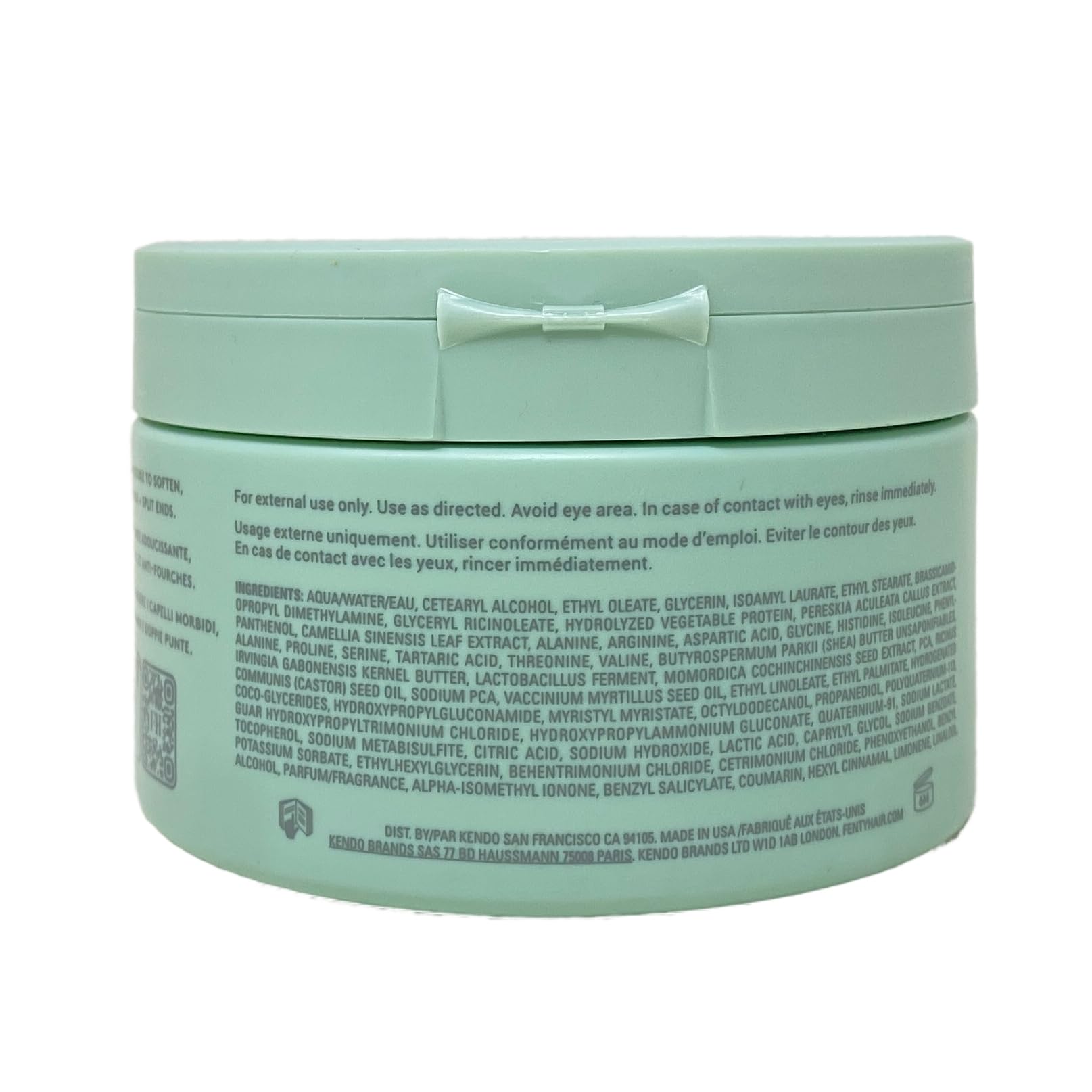 Fenty Hair The Richer One deep conditioner application close-up showing easy spread and detangling.
